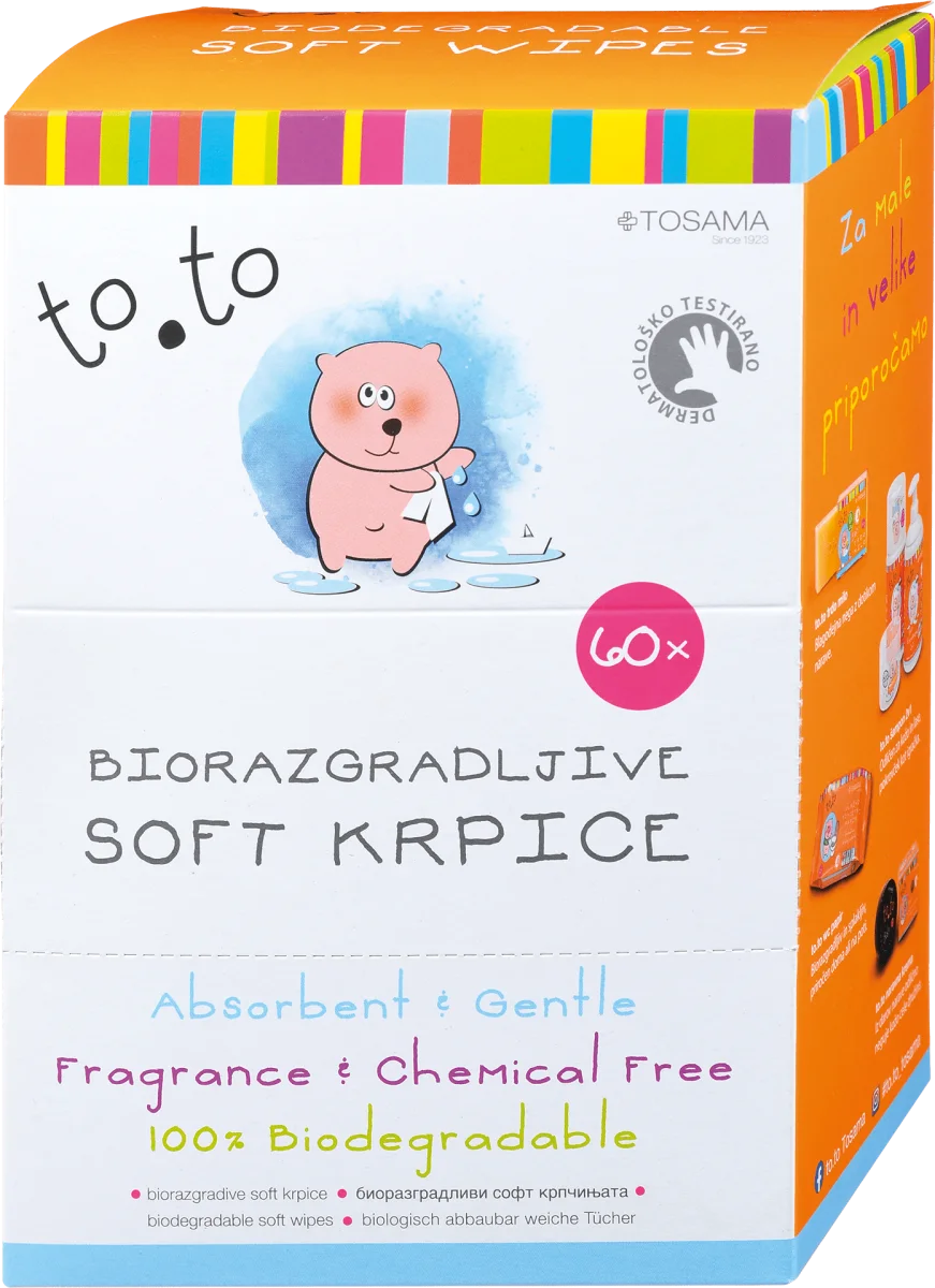 Biorazgradive soft krpice, 60 kom