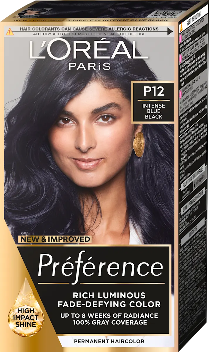 Boja za kosu - P12 Intensive Blue Black, 1 kom