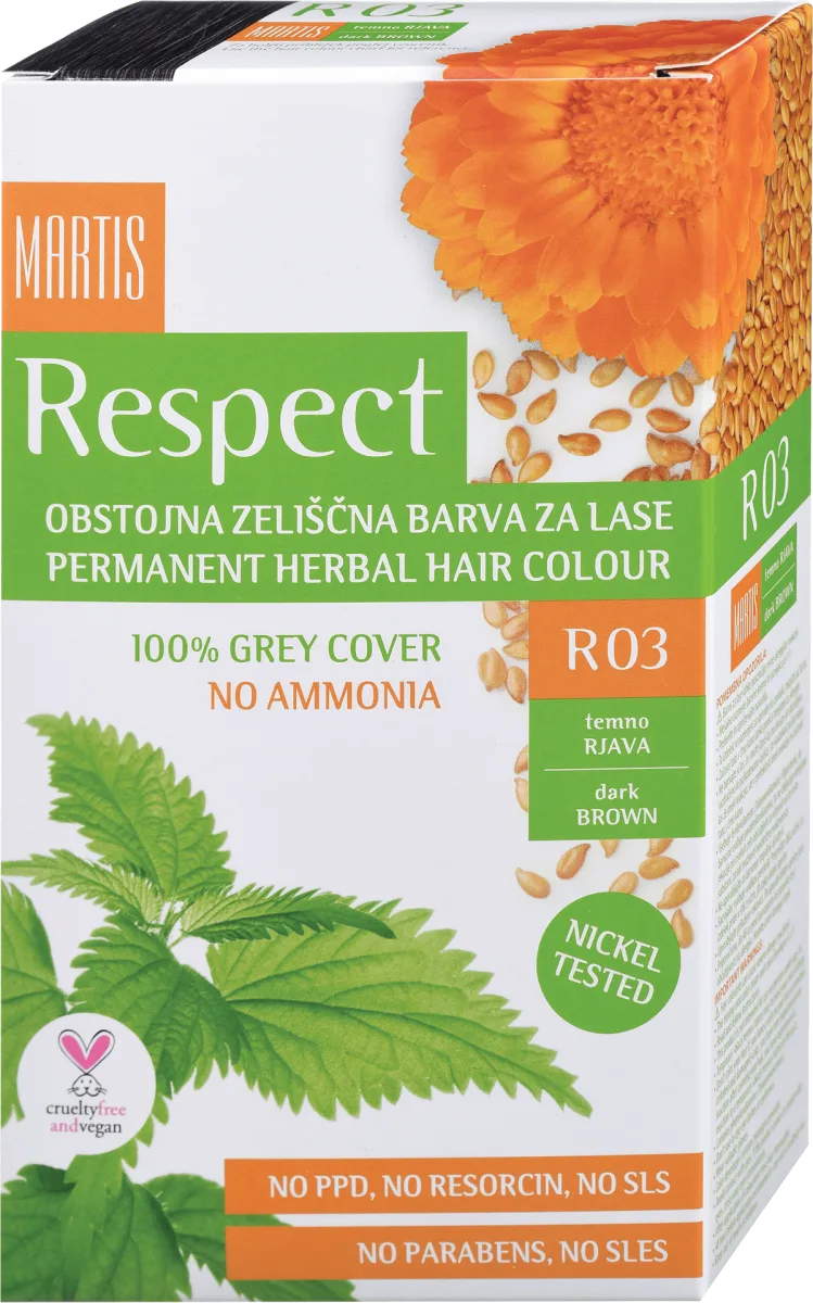 Boja za kosu – R03 tamno smeđa, 1 kom