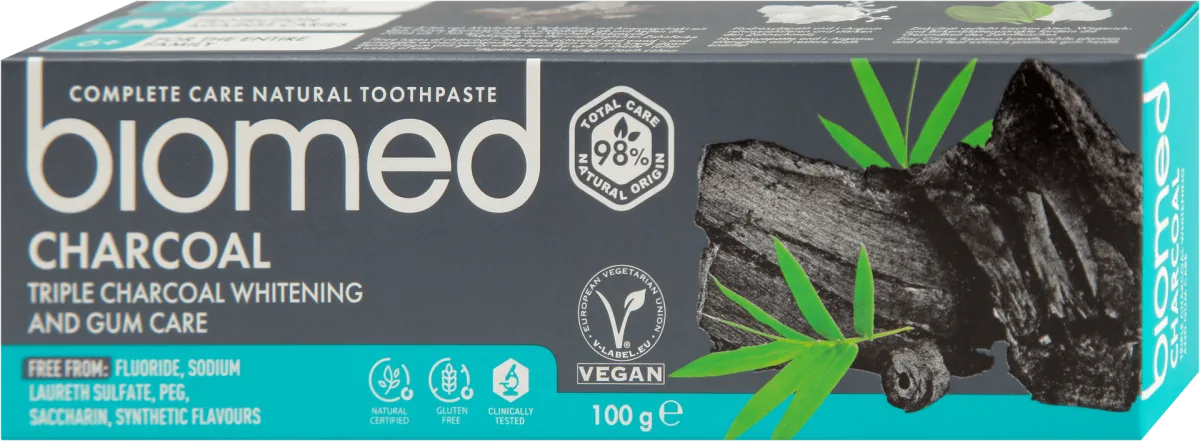 CHARCOAL pasta za zube, 100 g