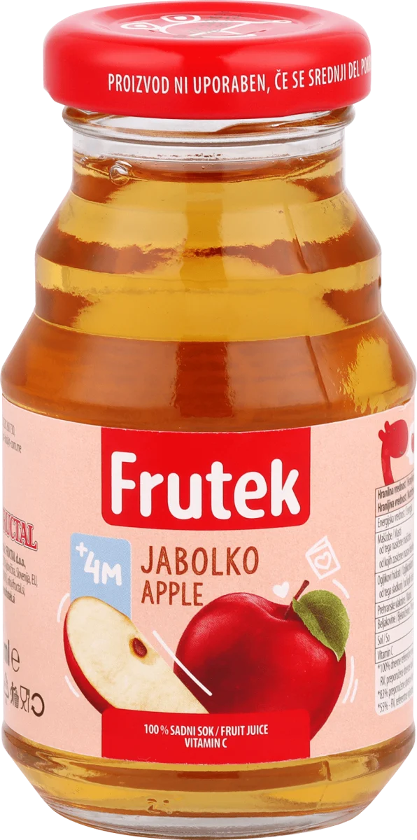 Dečiji voćni sok - jabuka, od 4. meseca, 125 ml