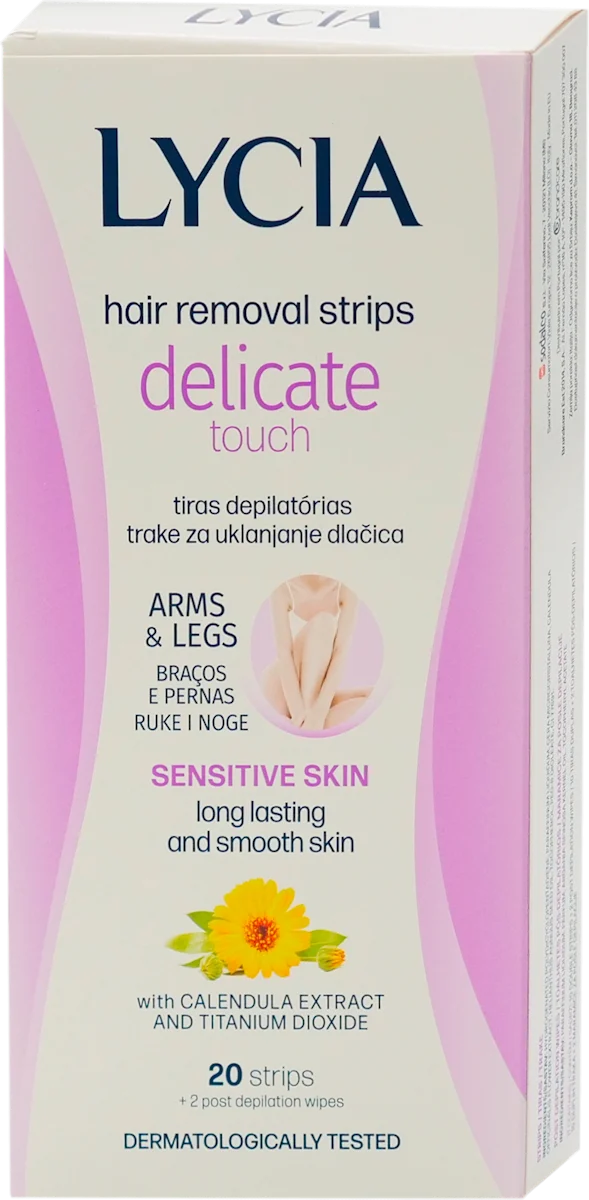 delicate touch trake za depilaciju ruku i nogu, 20 kom