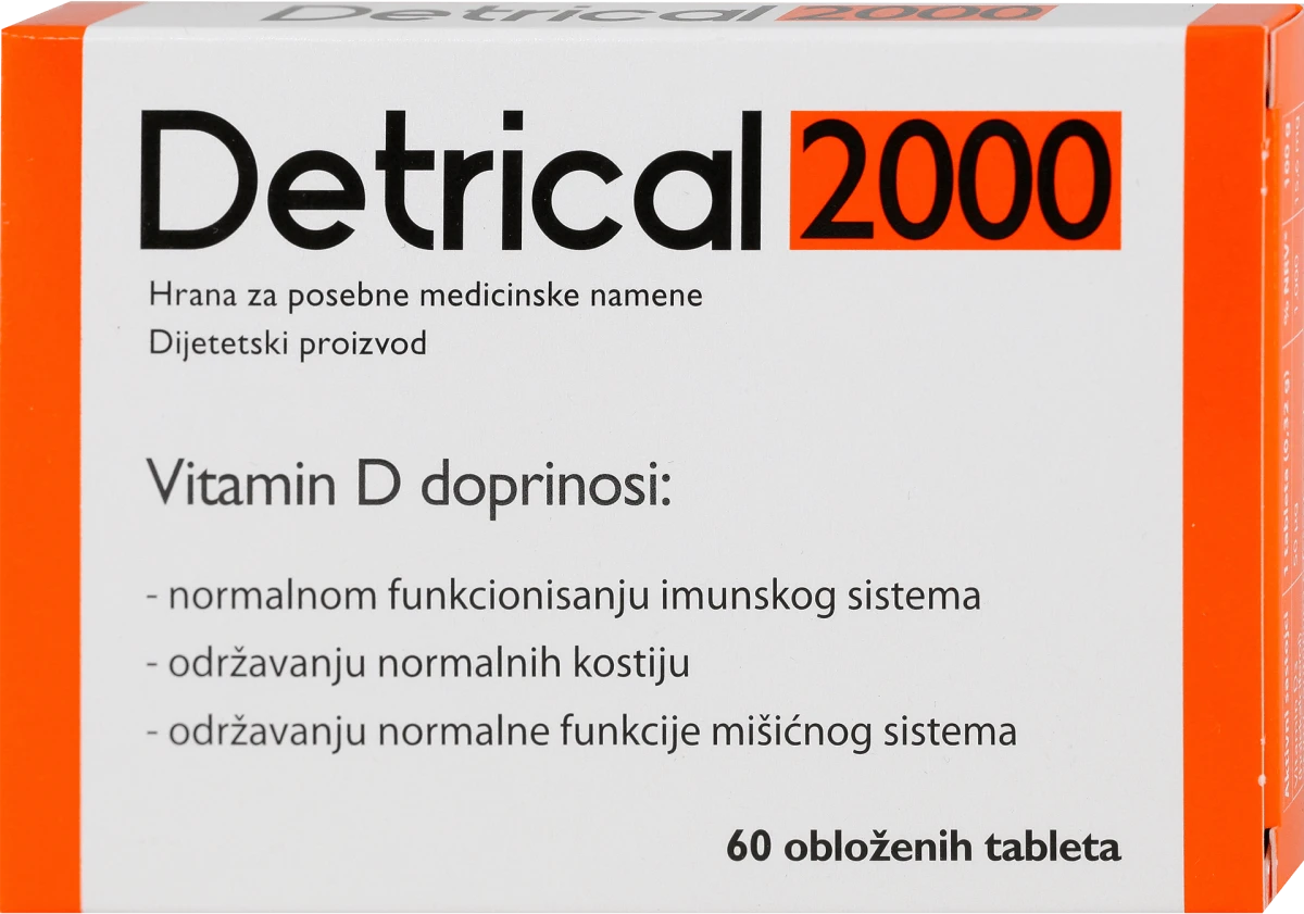 Detrical 2000 - vitamin D, 60 kom