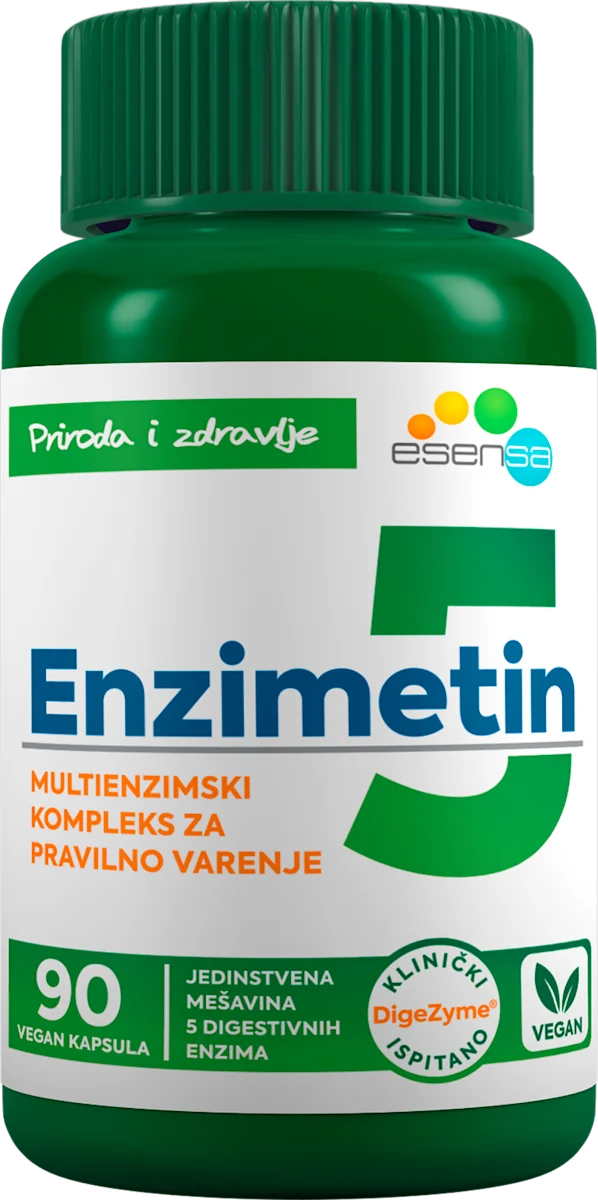 Enzimetin 5, kapsule - dodatak ishrani, 90 kom