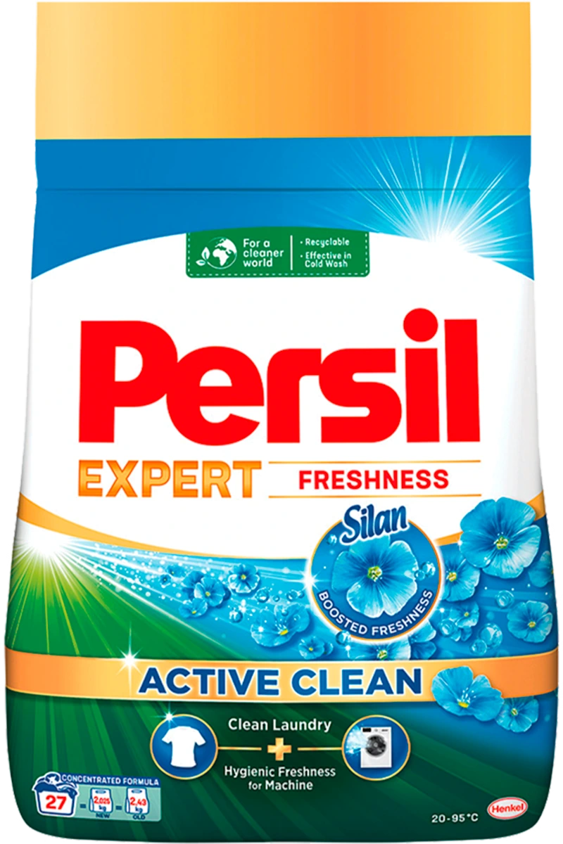 EXPERT FRESHNESS ACTIVE CLEAN praškasti detergent za veš - Silan boosed freshness, 2,025 kg