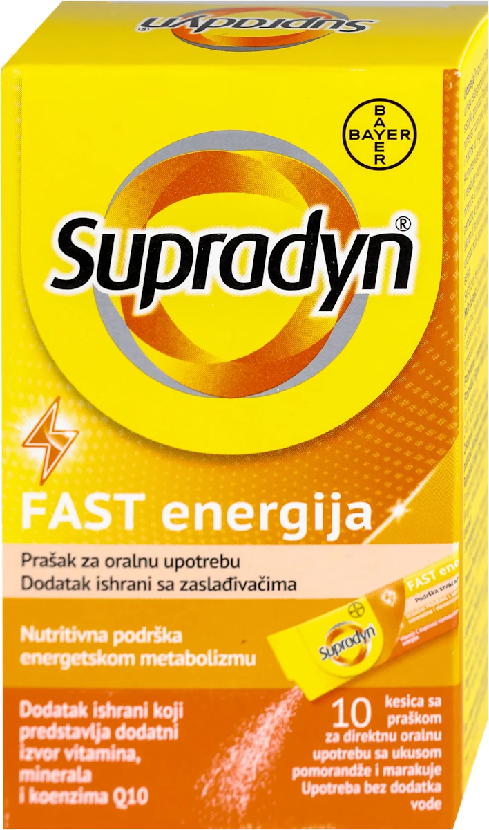 FAST energija prašak za oralnu upotrebu, 10 kom