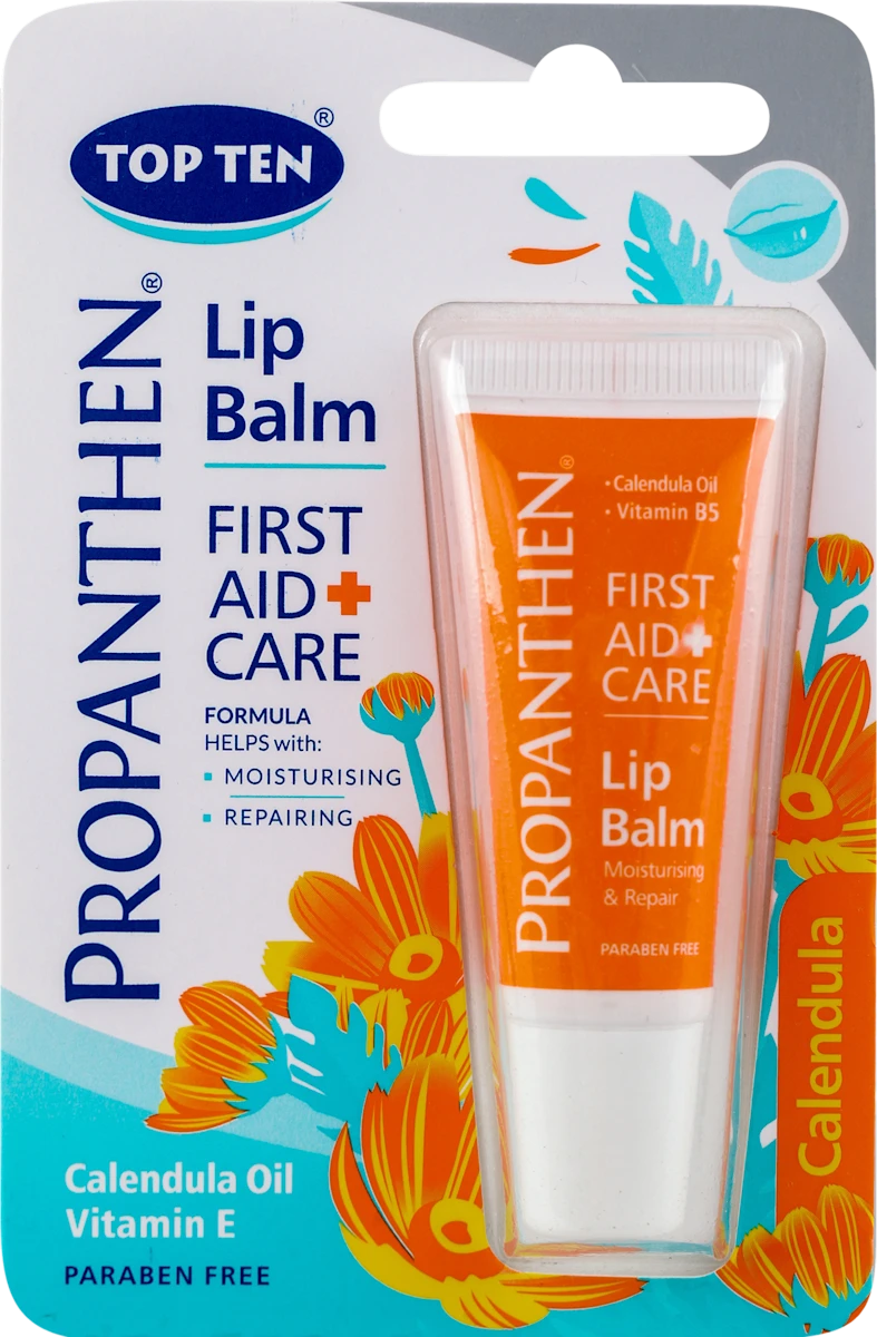 First Aid Care+ balzam za negu usana - Calendula Oil, vitamin E za negu usana, 10 ml