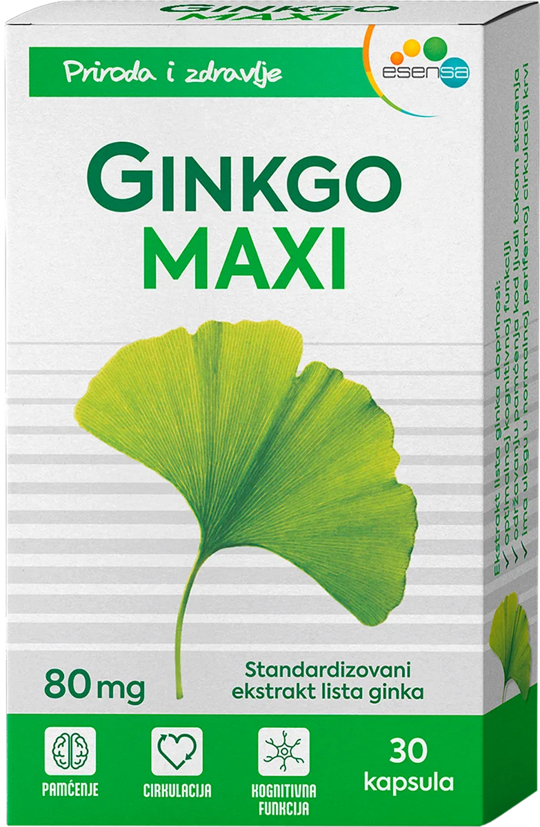 GINKO MAXI 80mg, kapsule - dodatak ishrani, 30 kom