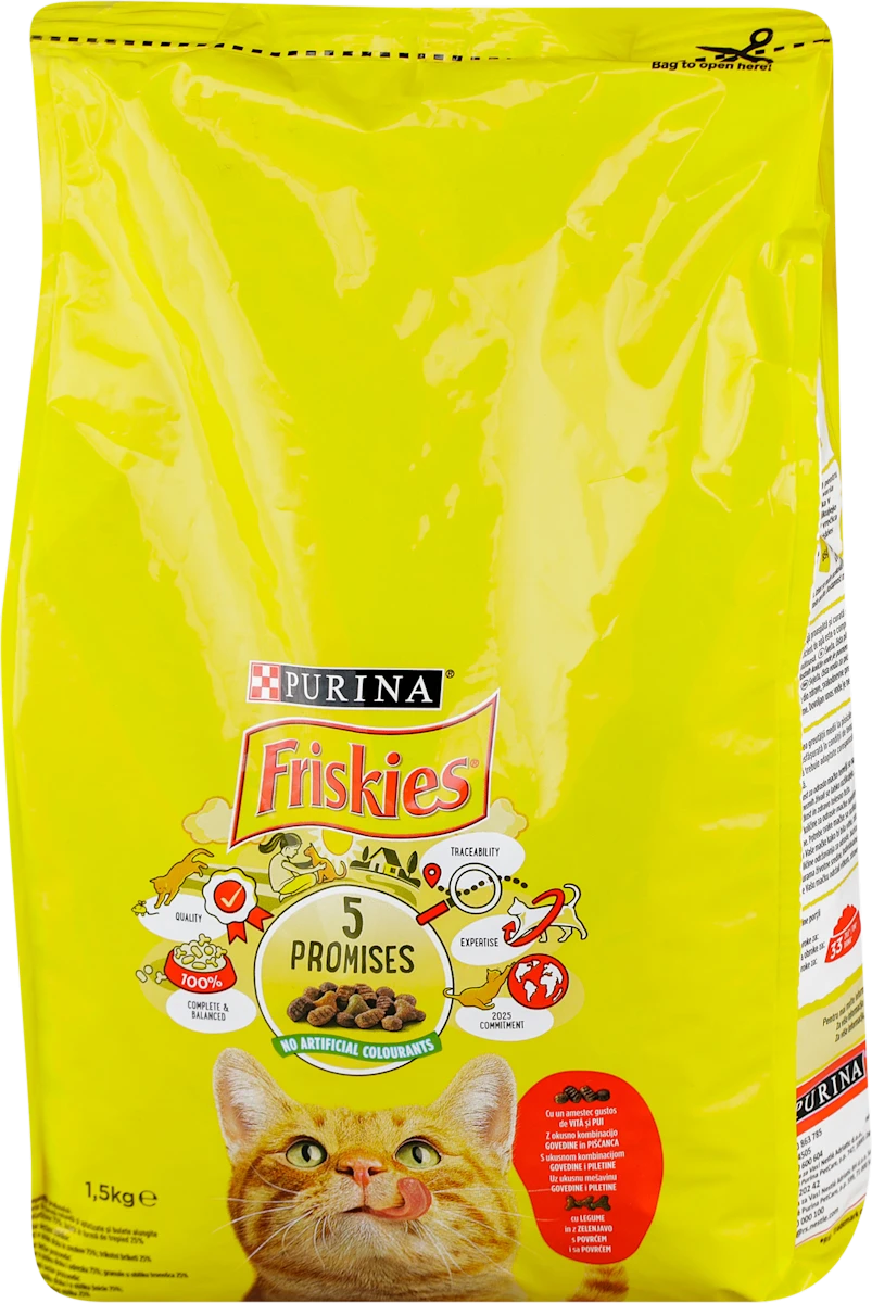 Granule za mačke, sa govedinom i piletinom, 1,5 kg