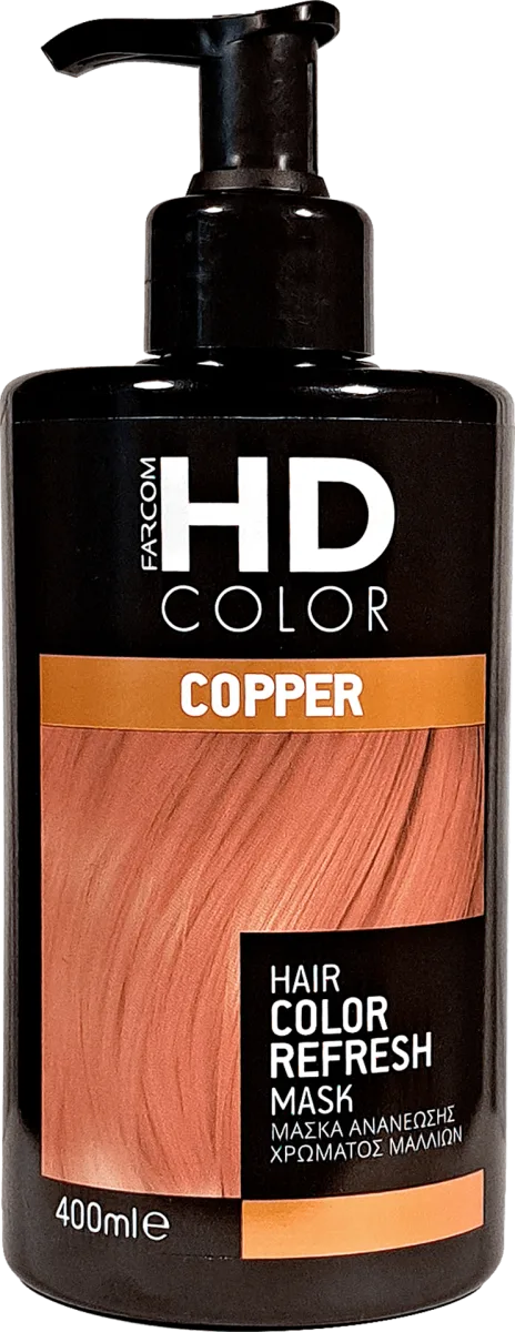 HD COLOR COPPER maska za bojenu narandžastu kosu, 388 ml