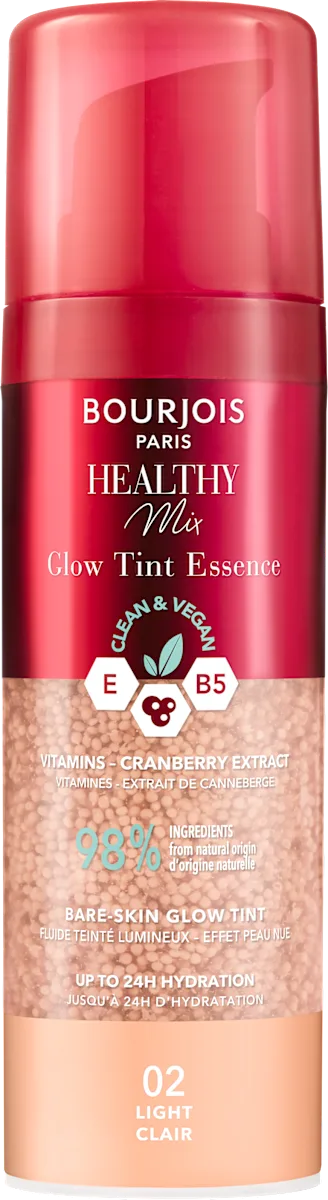 HEALTHY Mix Glow Tint Essence tečni puder - 02 - Light, 30 ml