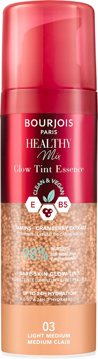 HEALTHY Mix Glow Tint Essence tečni puder - 03 - Light Medium, 30 ml
