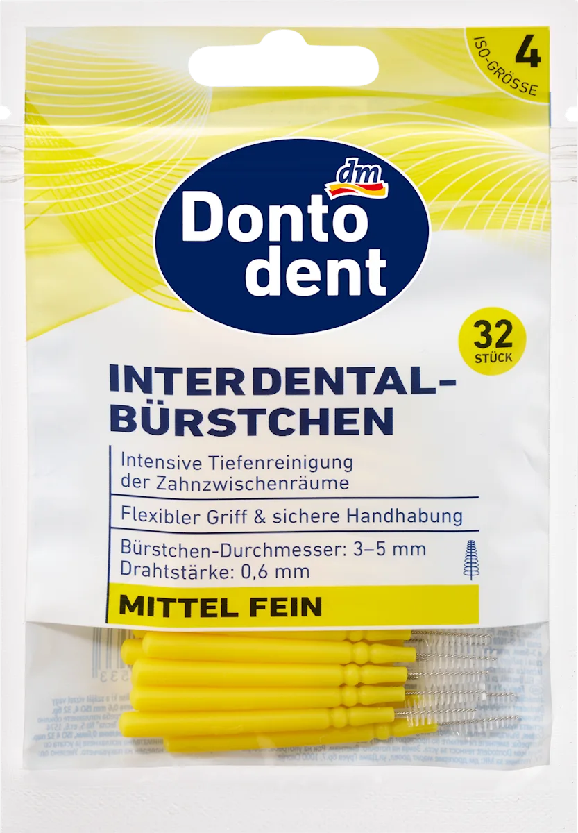 Interdentalne četkice za zube ISO 4, 32 kom