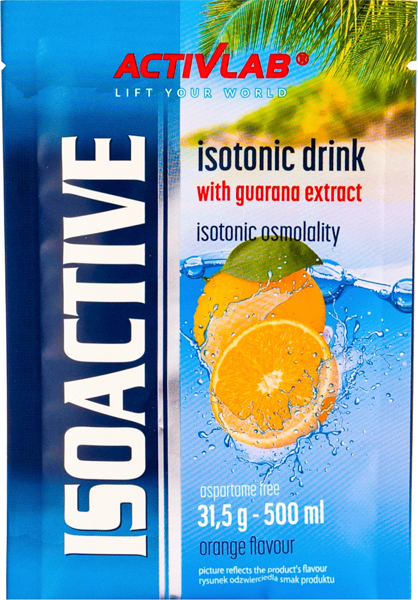 ISOACTIVE - isotonic drink pomorandža, 31,5 g