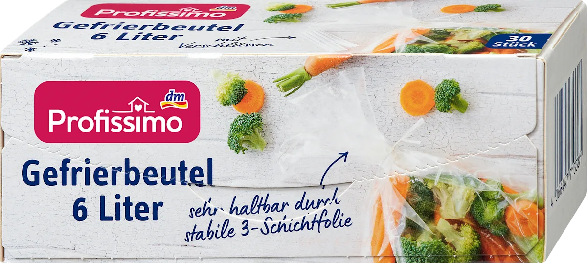 Kese za zamrzivač,zapremina: 6l, 30 kom