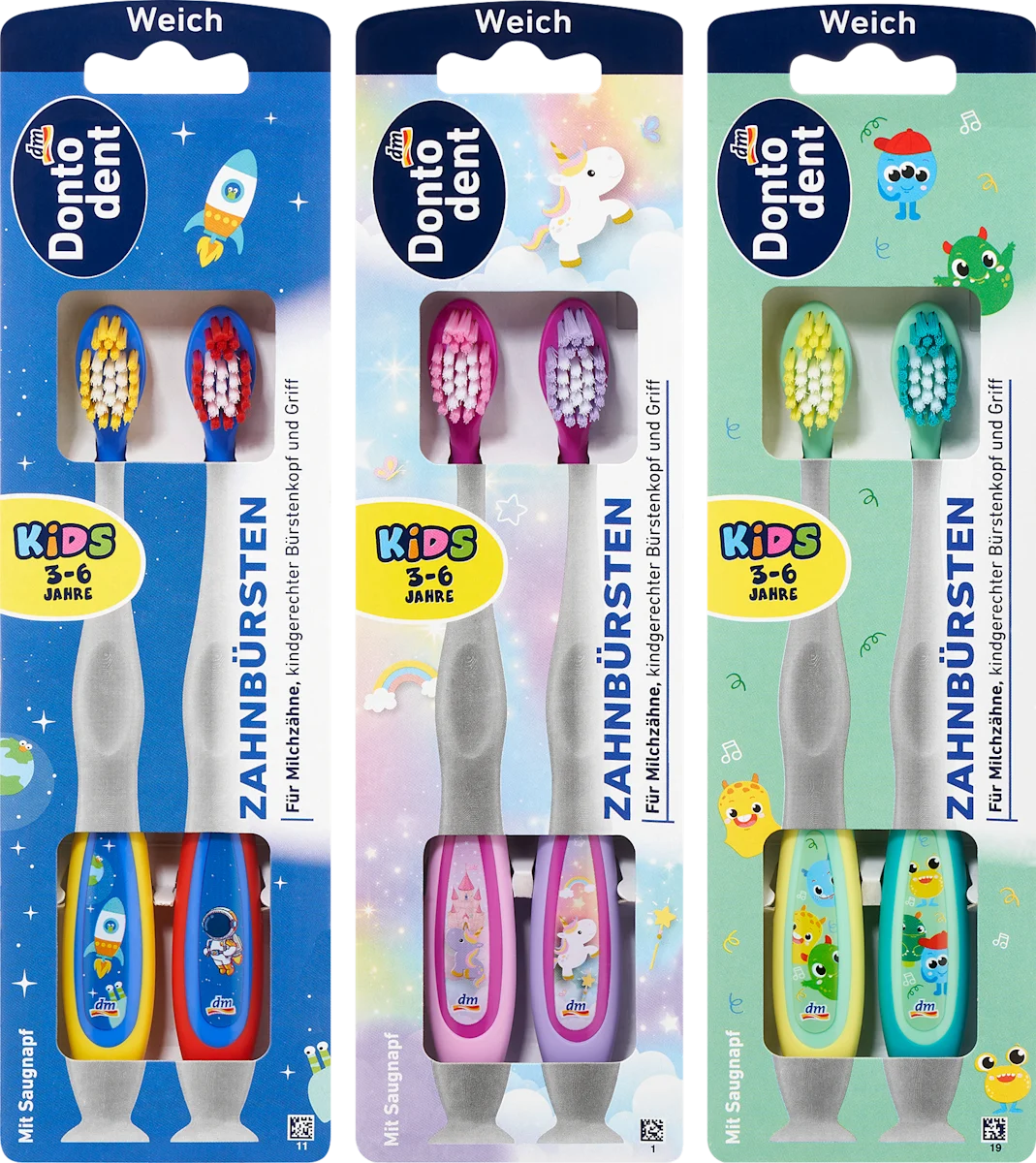 KIDS četkica za zube za decu - mekana, 3-6 godine, više vrsta, 1 kom