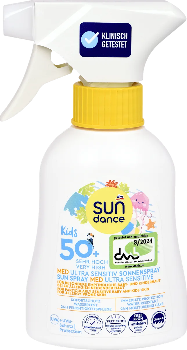 Kids MED ULTRA SENSITIV dečije mleko za zaštitu od sunca u spreju, SPF 50+, 200 ml
