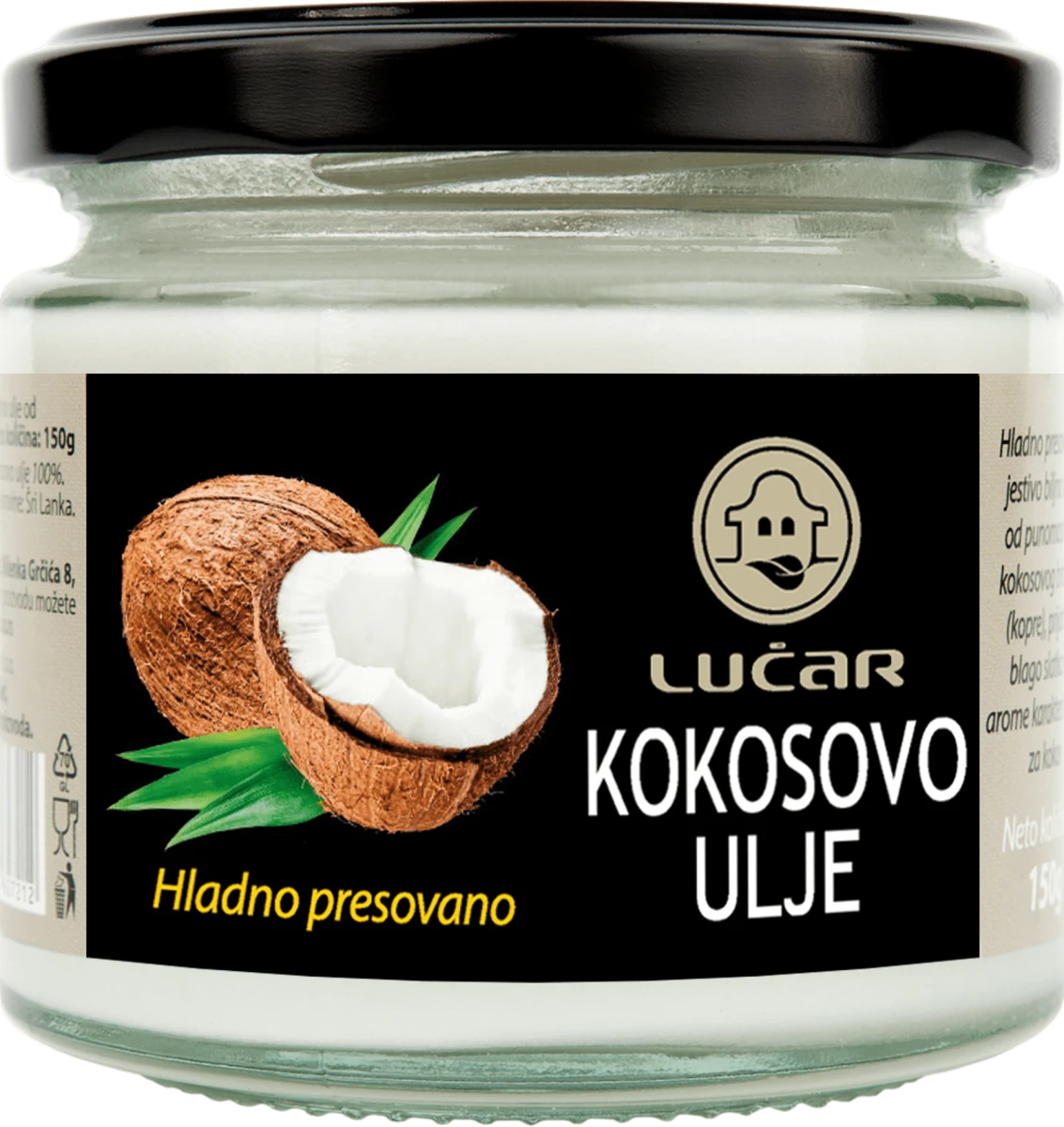 KOKOSOVO ULJE - Hladno presovano, 150 g