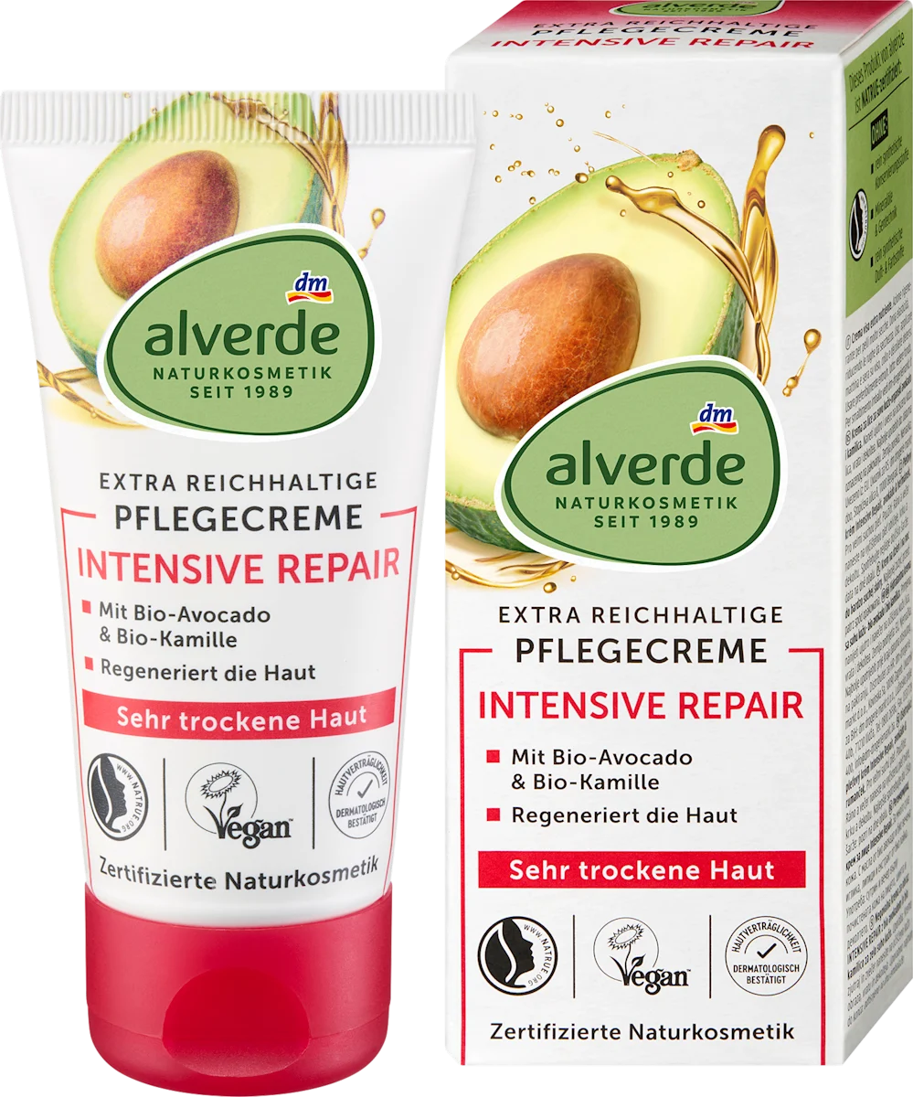 Krema za lice za suvu kožu-organski avokado i kamilica, 50 ml