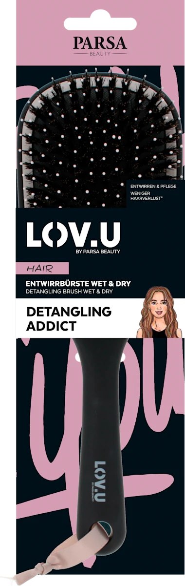 LOV.U četka za kosu DETANGLING ADDICT, više vrsta, 1 kom