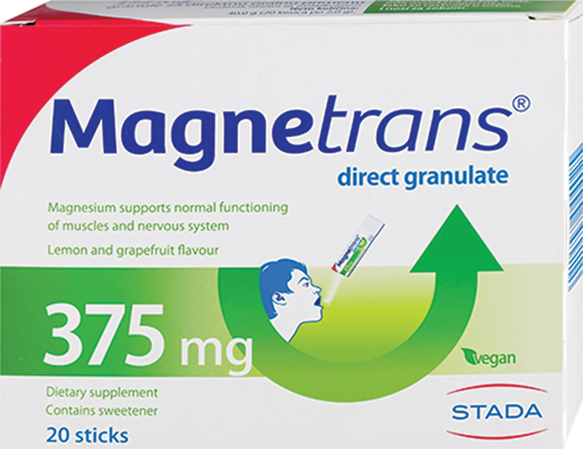Magnetrans 357mg direkt kesice - granule magnezijuma za direktnu primenu, 20 kom
