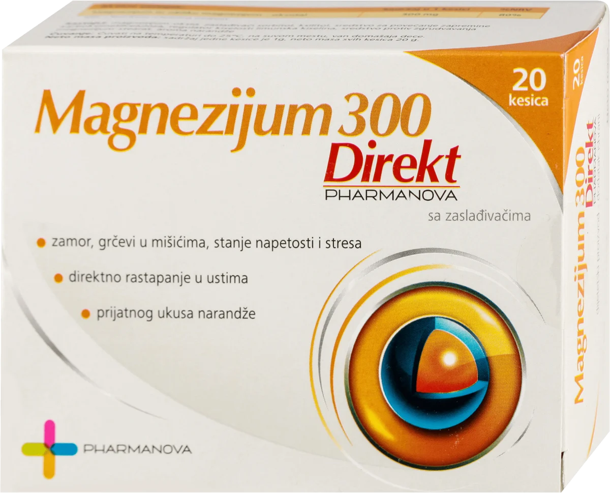 Magnezijum 300 Direkt kesice, 20 kom