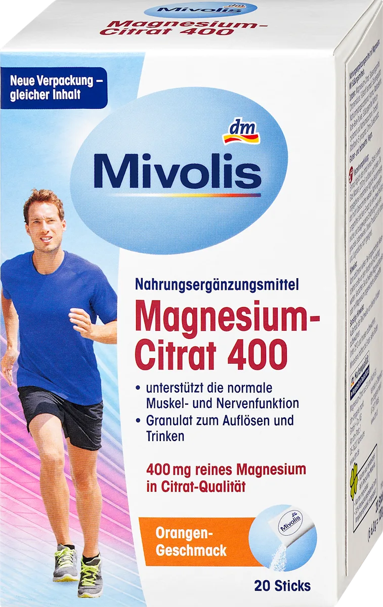 Magnezijum-citrat 400, dodatak ishrani sa zaslađivačima u kesicama, 20 kom