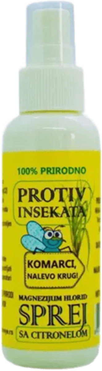 Magnezijum hlorid sprej sa citronelom protiv komaraca i drugih insekata, 100 ml