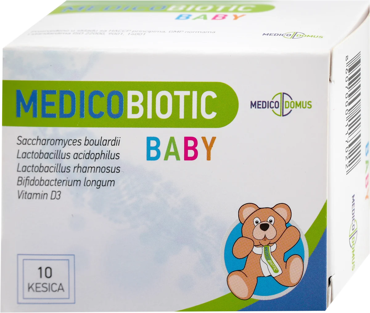 MEDICOBIOTIC BABY probiotik u obliku praha, za odojčad od 4 meseca i malu decu, 10 kom