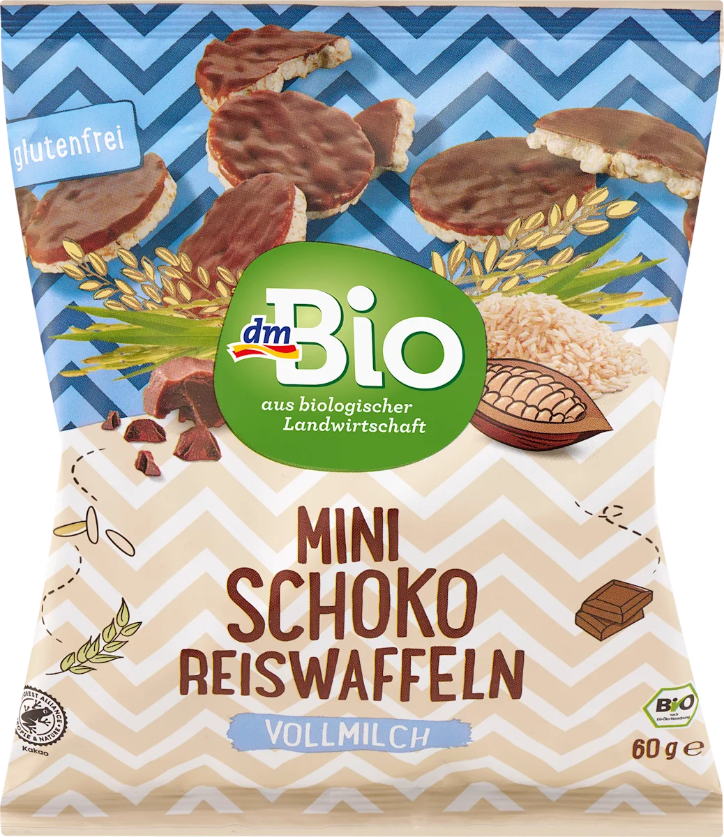 Mini pirinčane galete sa čokoladom, 60 g