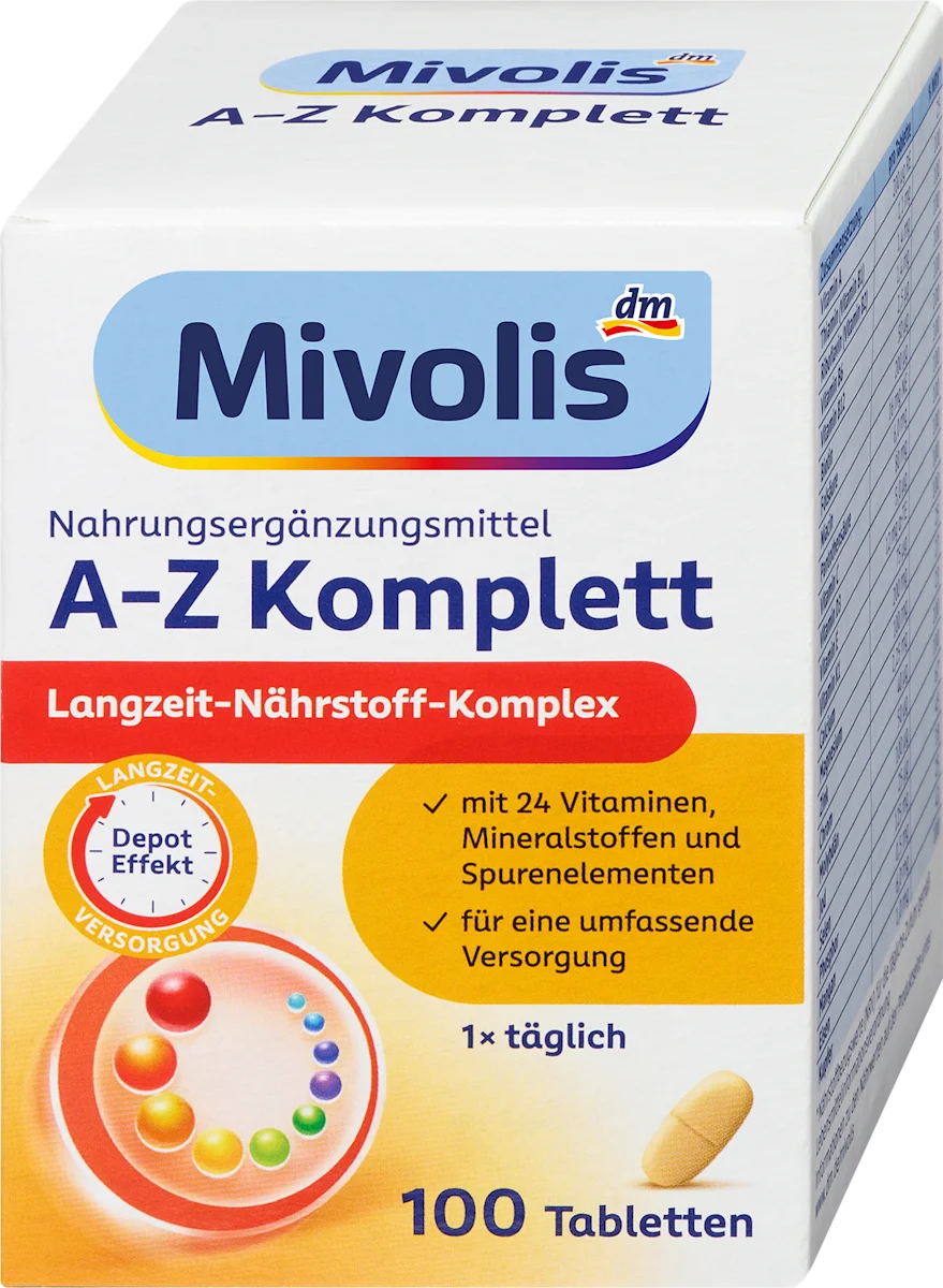 Mivolis A-Z komplet, tablete, 100 kom