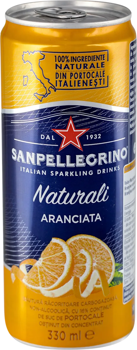 Naturali ARANCIATA - gazirani sok sa ukusom pomorandže, 0,33 l