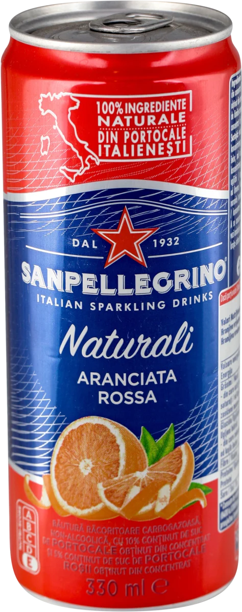 Naturali ARANCIATA ROSSA gazirani sok - crvena pomorandža, 0,33 l