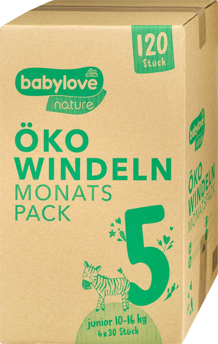 nature pelene, veličina 5 junior (10-16 kg), mesečno pakovanje: 4 x 30 kom., 120 kom