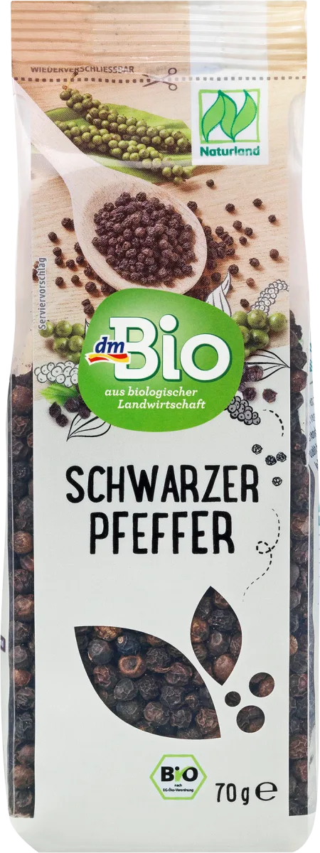 Naturland crni biber u zrnu, 70 g