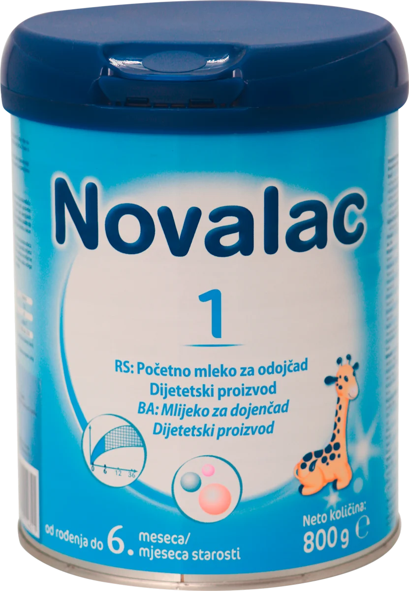 Novalac 1 - početno mleko za odojčad, od rođenja do 6. meseca starosti, 800 g