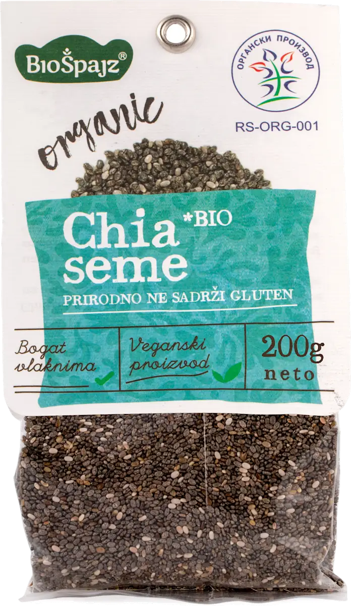 organic Chia seme, 200 g