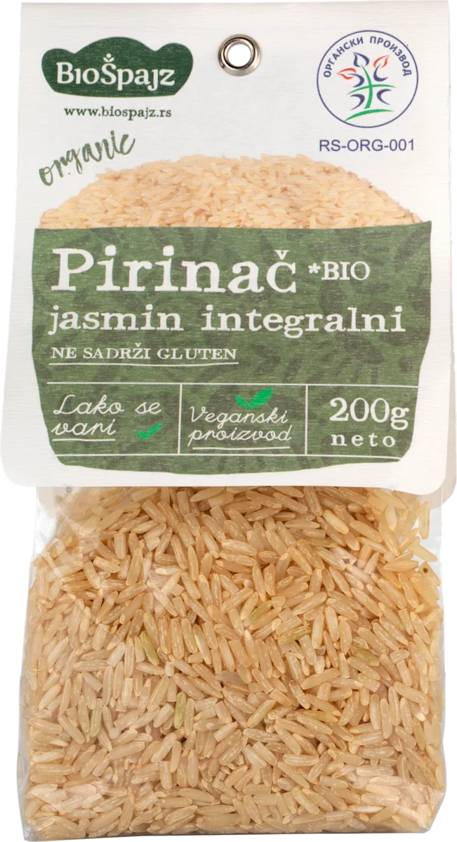 organic Pirinač - jasmin integralni, 200 g