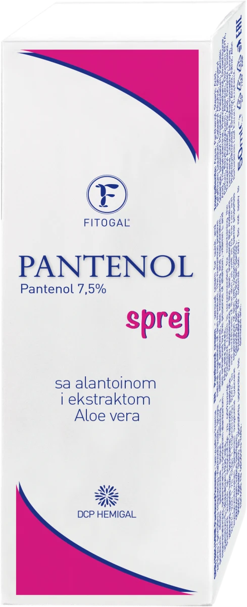 PANTENOL sprej sa alantoinom i ekstraktom Aloe vera - za kosu i kožu, 70 ml