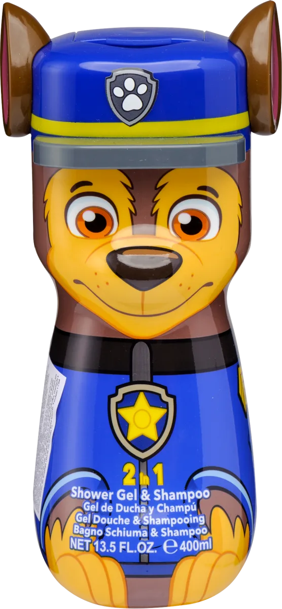 Paw Patrol Chase 2u1 - gel za tuširanje i šampon, 400 MM