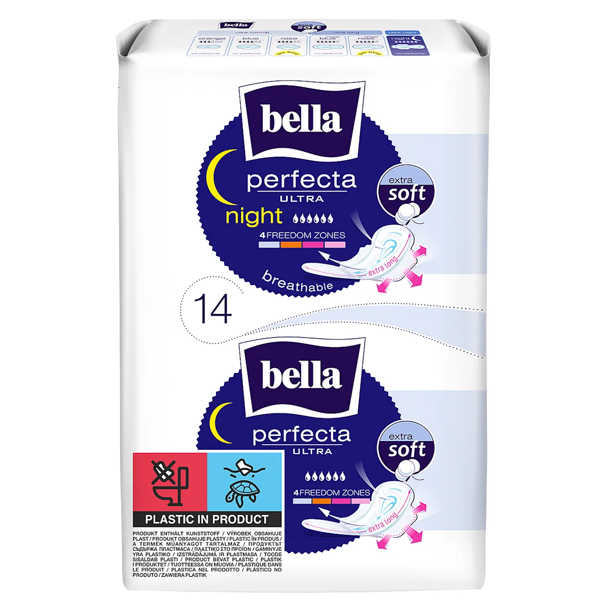 perfecta ULTRA night extra soft - ciklusni ulošci sa krilcima, 14 kom