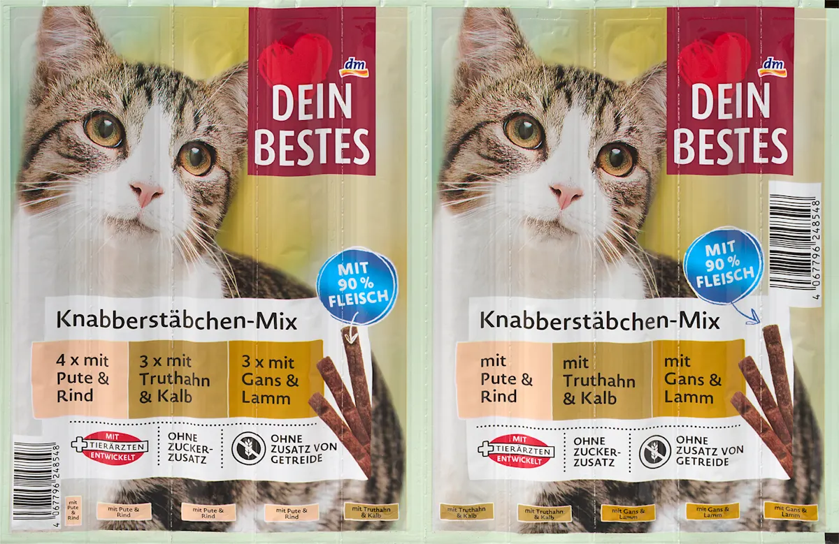Poslastice za mace - štapići za grickanje mix (10kom x 5g), 50 g
