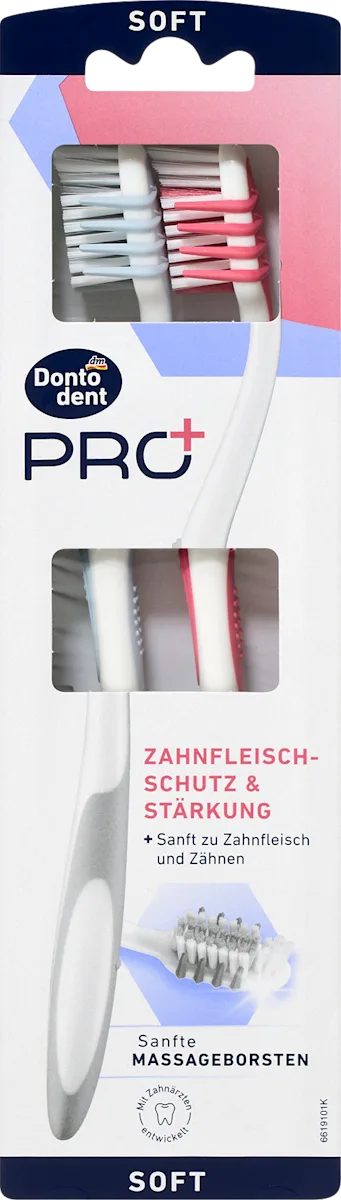PRO+ četkica za zube - meka, više vrsta, 2 kom