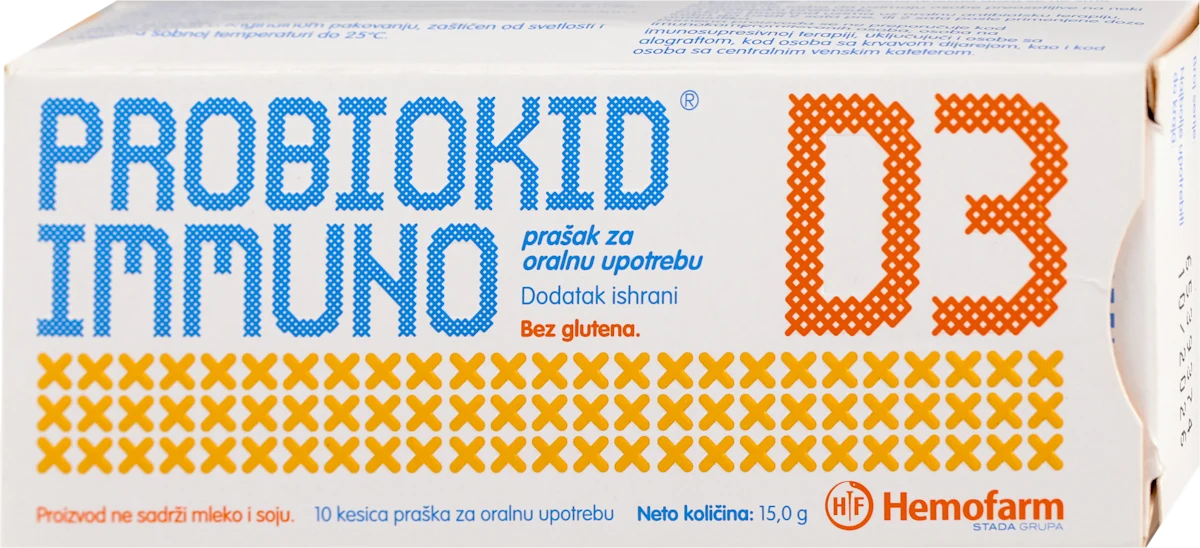 PROBIOKID IMMUNO D3, dodatak ishrani, 10 kom