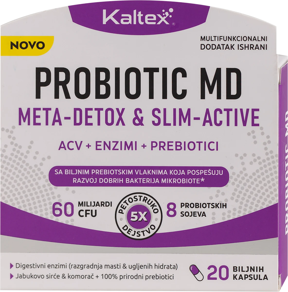 PROBIOTIC META DETOX & SLIM - ACTIVE kapusle, 20 kom