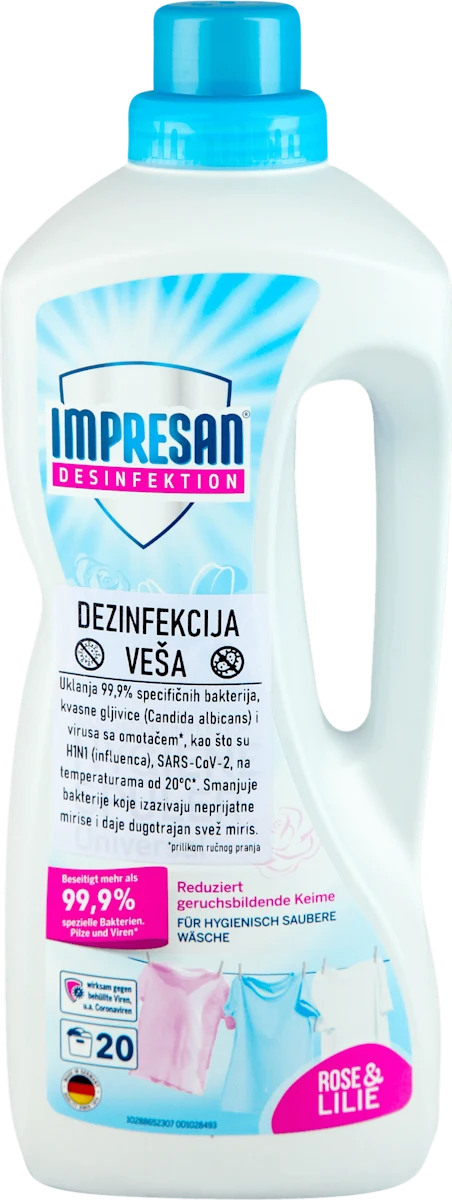 Proizvod za dezinfekciju mašinski i ručno pranog veša, 1.500 g