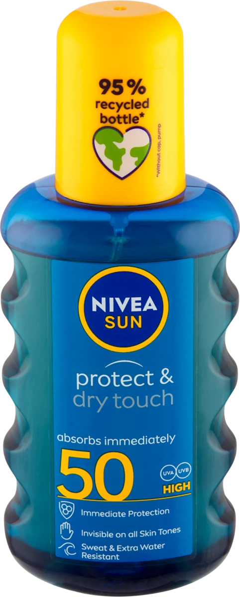 protect & dry touch invisible sprej za zaštitu od sunca, SPF 50, 200 ml