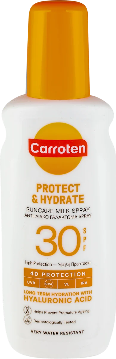PROTECT & HYDRATE mleko za zaštitu od sunca u spreju, SPF 30, 200 ml