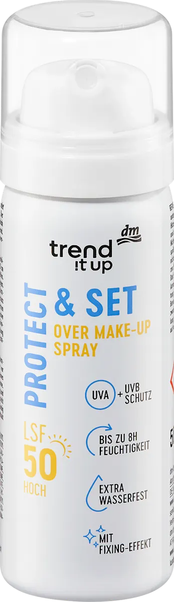 PROTECT & SET sprej za fiksiranje šminke i zaštitu od sunca, SPF 50, 50 ml