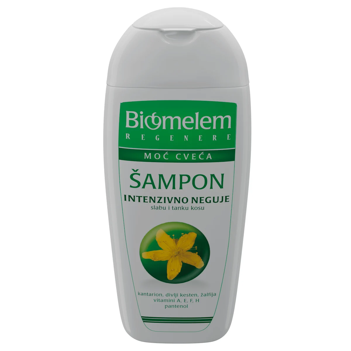 REGENERE MOĆ CVEĆA šampon intenzivno neguje slabu i tanku kosu, 222 ml